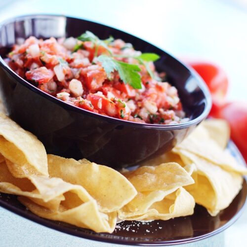 Homemade fresh salsa