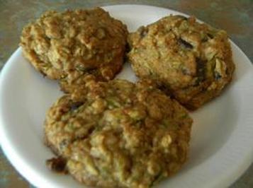 Oatmeal zucchini chocolate chip cookies